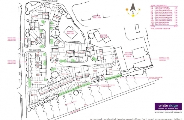 Mossey Green, Telford à vendre - Plan de site - Image 2 de 3