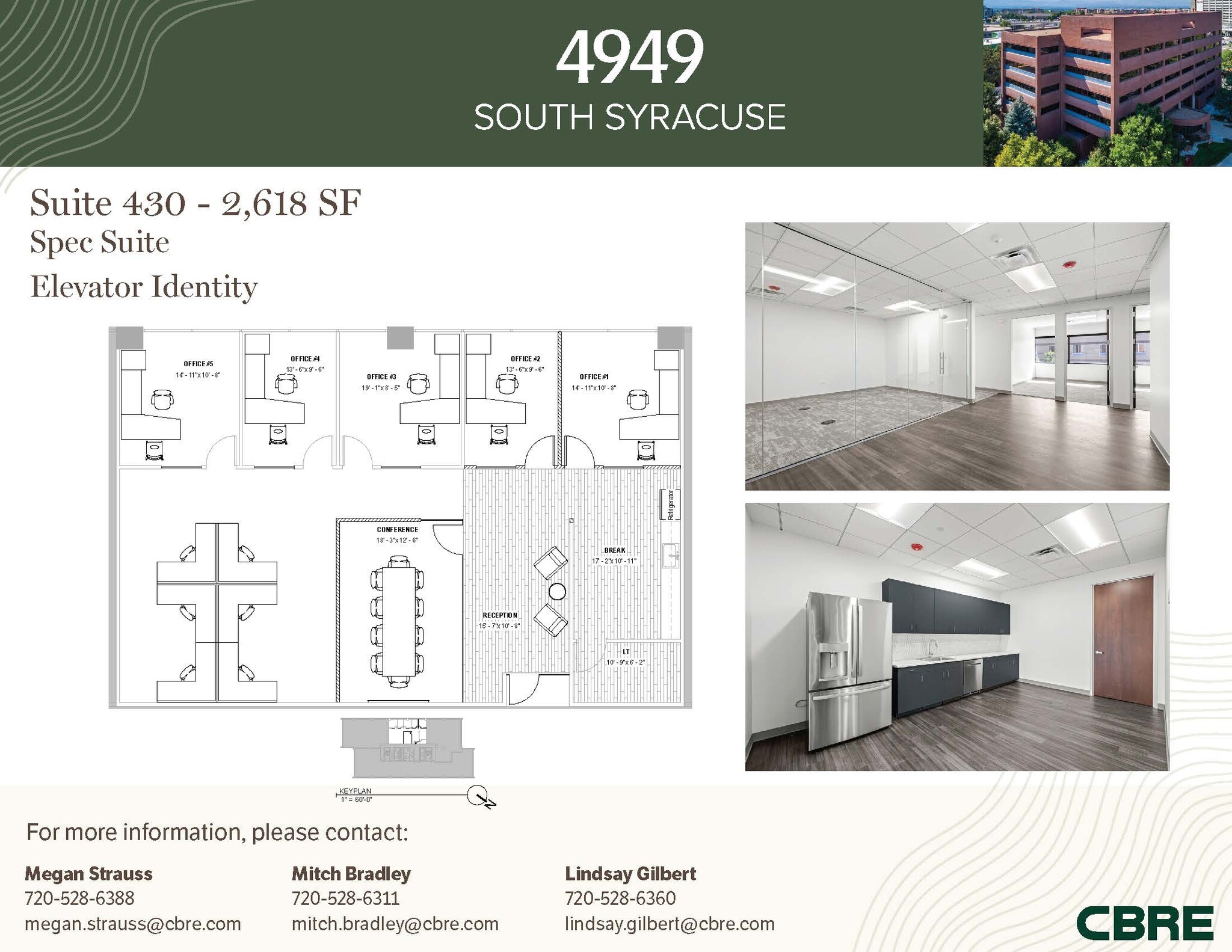 4949 S Syracuse St, Denver, CO à louer Plan d’étage- Image 1 de 4