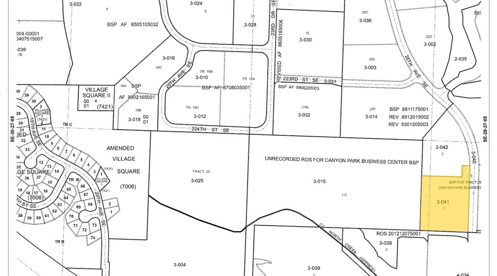 22522 29th Dr SE, Bothell, WA for lease - Plat Map - Image 2 of 16