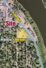 421-431 Water St, Prairie Du Sac, WI - AERIAL  map view