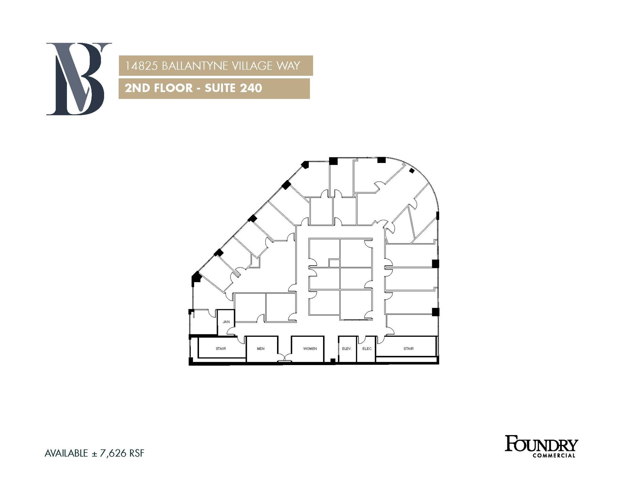 14825 Ballantyne Village Way, Charlotte, NC à louer Plan d’étage- Image 1 de 1