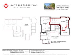 375 Healdsburg Ave, Healdsburg, CA à louer Plan d’étage- Image 1 de 7