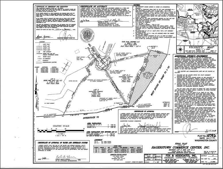 1 All Star Ct, Hagerstown, MD à vendre - Plan cadastral - Image 3 de 12