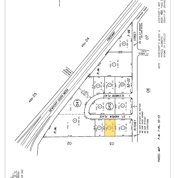 1917 E Saint Andrew Pl, Santa Ana, CA for lease - Plat Map - Image 3 of 3