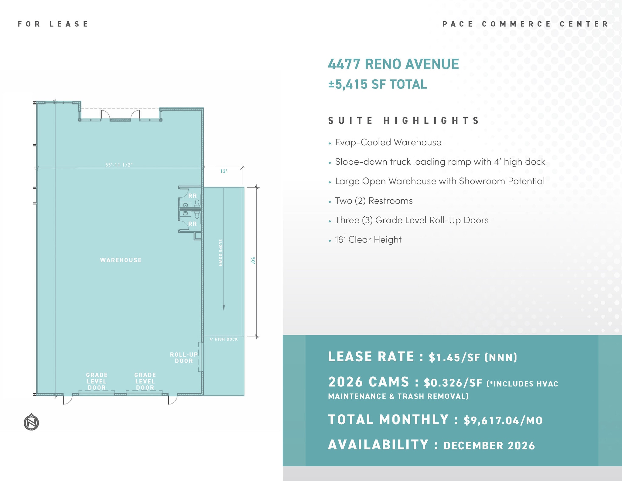 5140 Rogers St, Las Vegas, NV for lease Floor Plan- Image 1 of 1