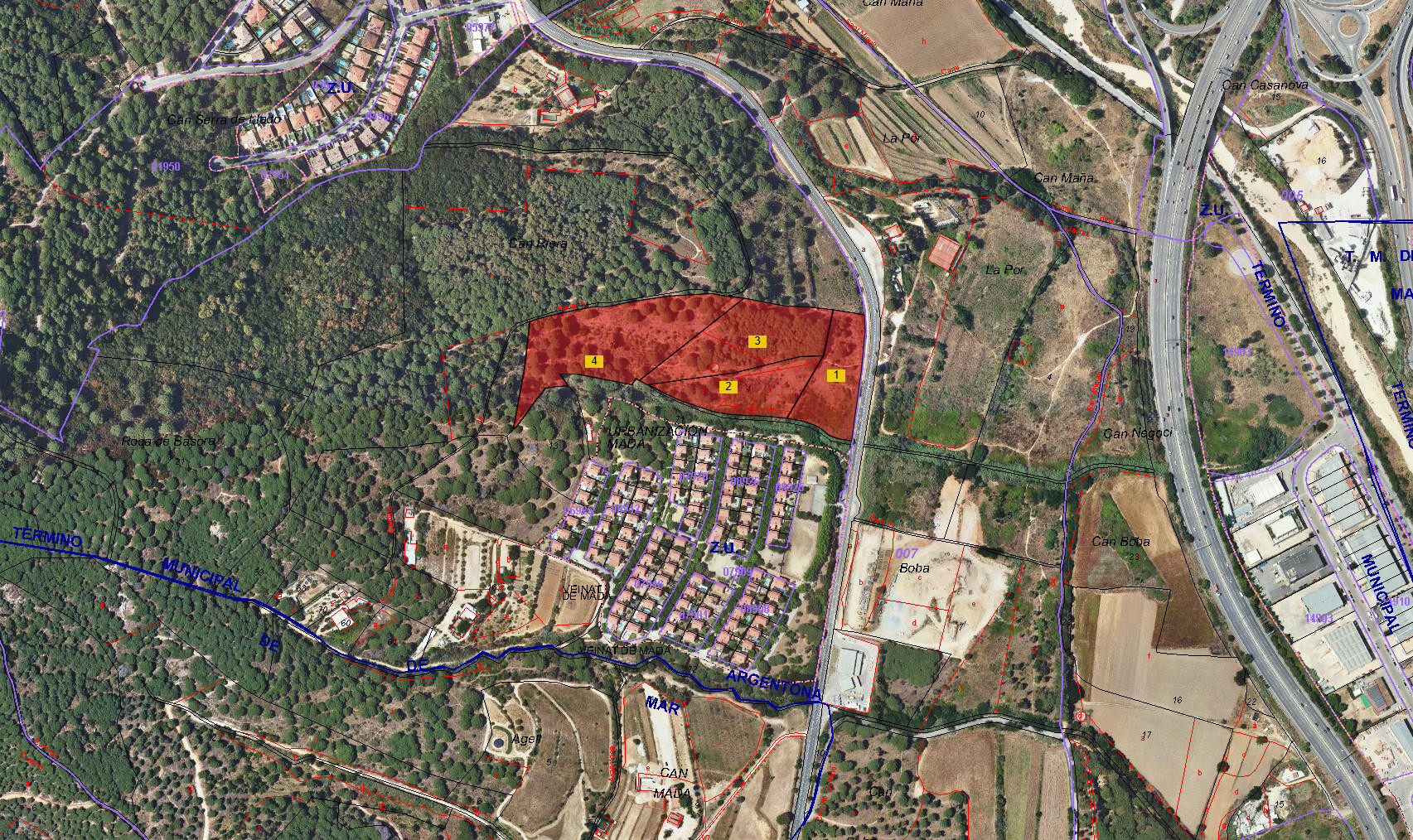 Terrain dans Argentona, Barcelona à vendre Plan d’étage- Image 1 de 3