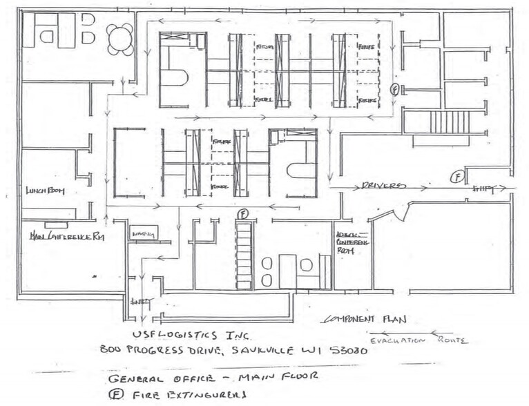 800 N Progress Dr, Saukville, WI à vendre - Plan d  tage - Image 2 de 3