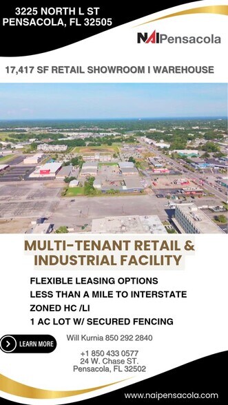 3225 N L St, Pensacola, FL à vendre - Vidéo sur l’inscription commerciale - Image 2 de 13