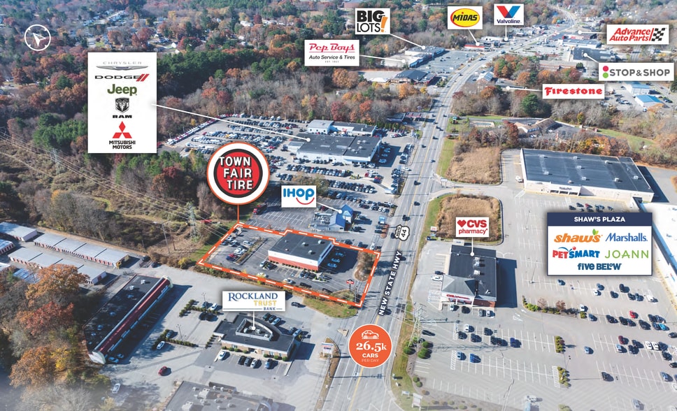 255 Route 44, Raynham, MA à vendre - Aérien - Image 2 de 2