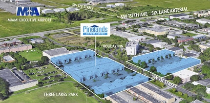 13450-13464 SW 131st St, Miami, FL - AERIAL  map view