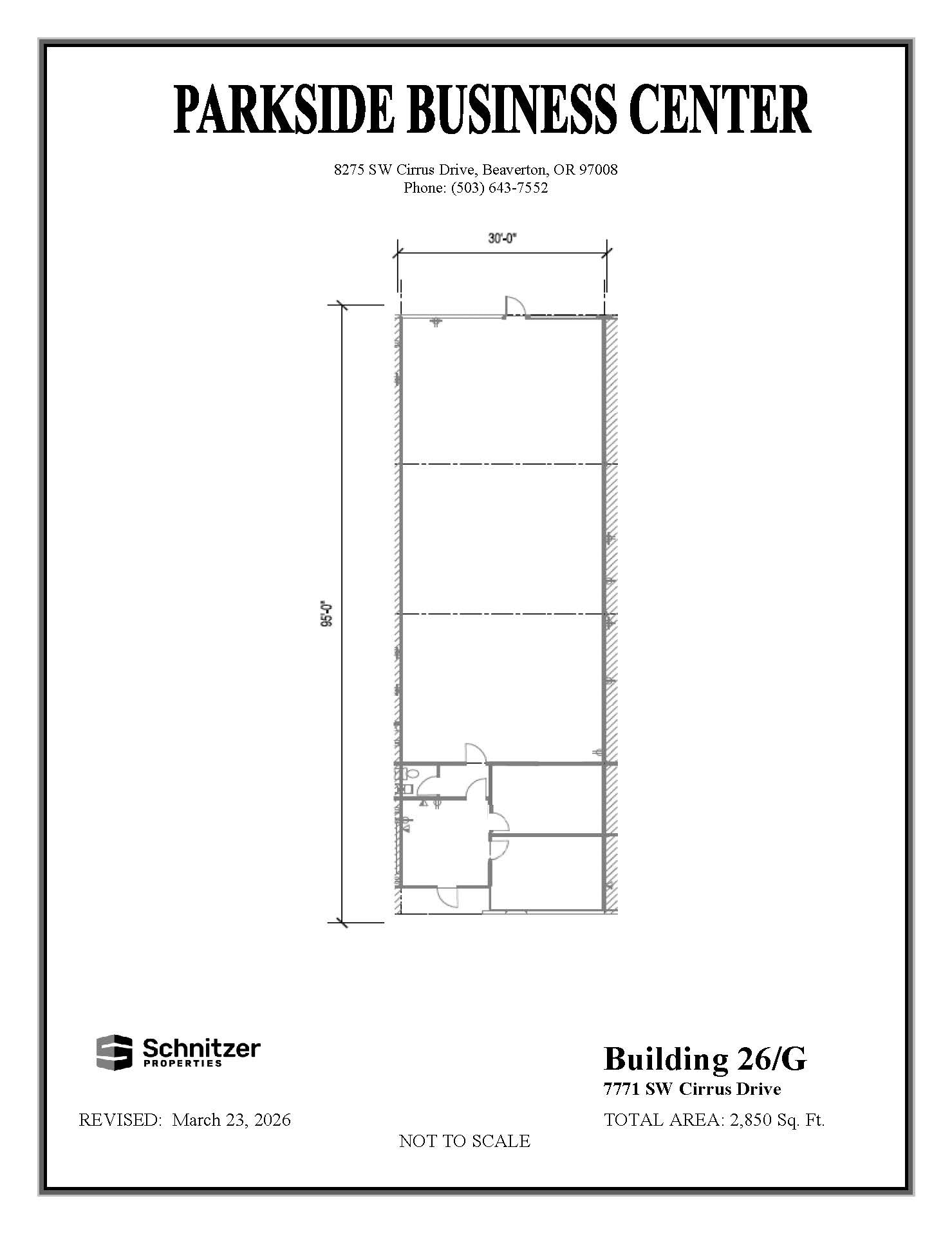 8362-8380 SW Nimbus Ave, Beaverton, OR for lease Floor Plan- Image 1 of 2