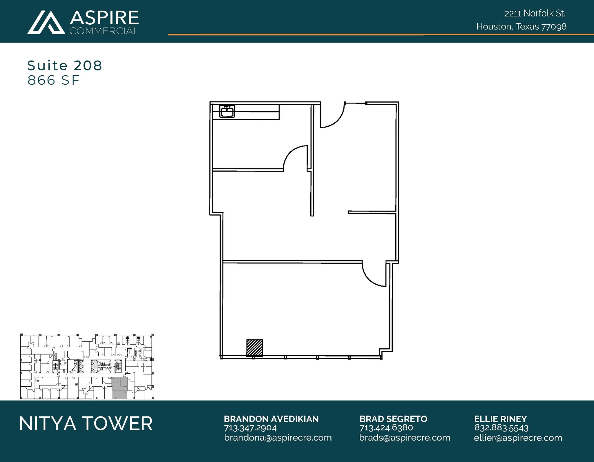 2211 Norfolk St, Houston, TX for lease Floor Plan- Image 1 of 1