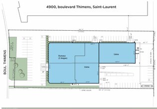 4900 Boul Thimens, Montréal, QC à louer Plan de site- Image 2 de 3