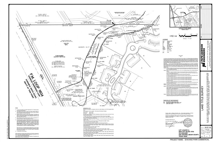 1604 Access/Lockhill Selma RD, San Antonio, TX à vendre - Plan cadastral - Image 3 de 13