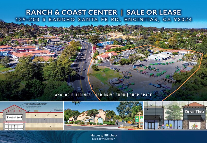 189 S Rancho Santa Fe Rd, Encinitas, CA à louer - Photo du bâtiment - Image 1 de 4