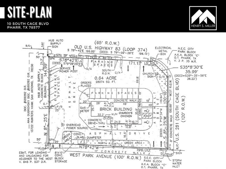 10 S Cage Blvd, Pharr, TX à louer - Plan de site - Image 3 de 3