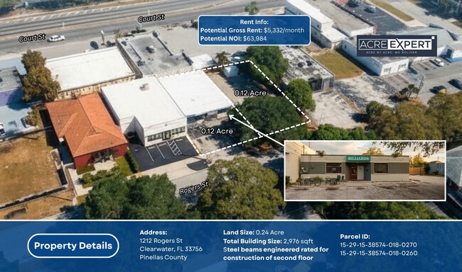 Plus de détails pour 1212 Rogers St, Clearwater, FL - Commerce de détail à vendre