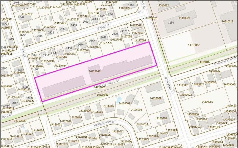 1111 N Filbert St, Stockton, CA à louer - Plan cadastral - Image 2 de 2