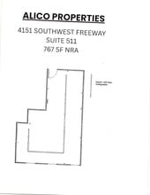 4151 Southwest Fwy, Houston, TX à louer Plan d’étage- Image 1 de 1