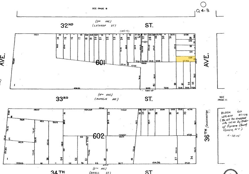 32-10 36th Ave, Long Island City, NY à louer - Plan cadastral - Image 2 de 3