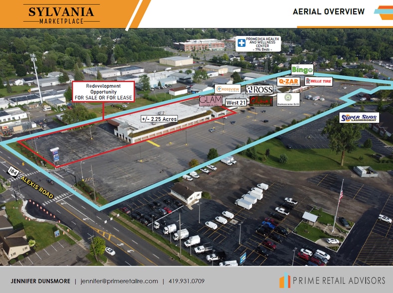 5834 Monroe St, Sylvania, OH for lease - Aerial - Image 2 of 9