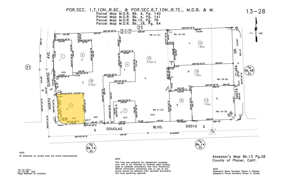 1601 Douglas Blvd, Roseville, CA for lease - Plat Map - Image 3 of 3