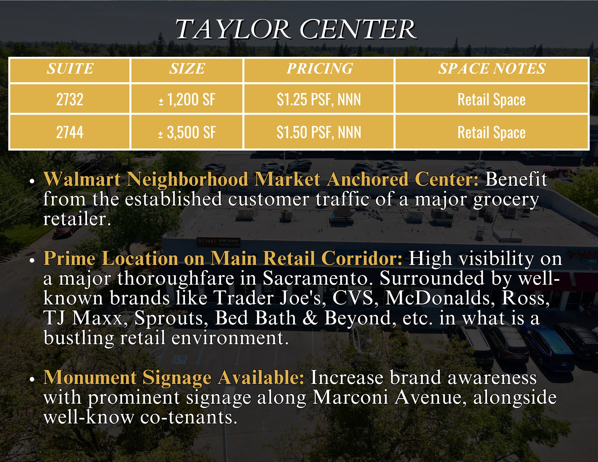 2700-2826 Marconi Ave, Sacramento, CA for lease Interior Photo- Image 1 of 3