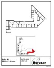 9004-9090 51st Ave NW, Edmonton, AB à louer Plan d’étage- Image 1 de 1