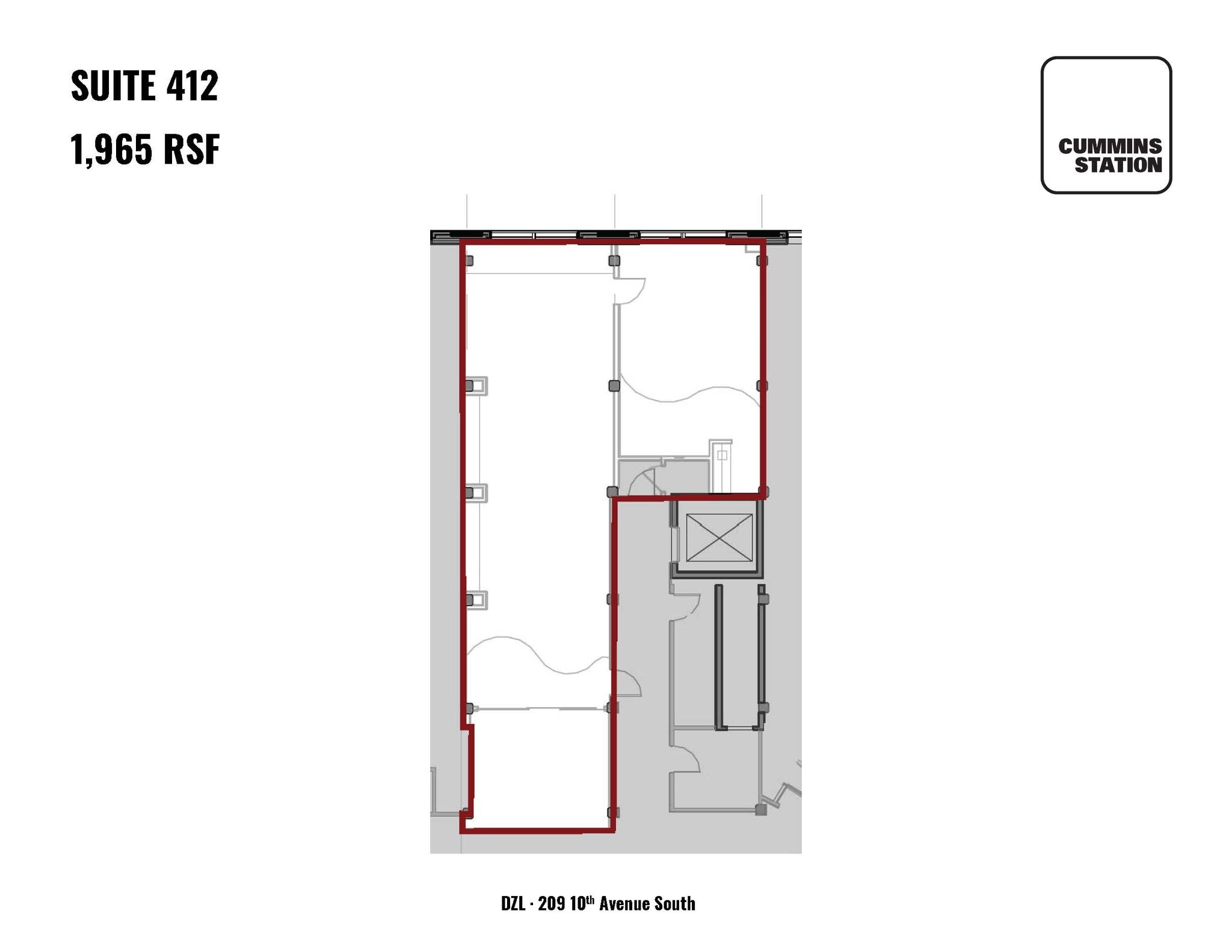 209 10th Ave S, Nashville, TN for lease Floor Plan- Image 1 of 1