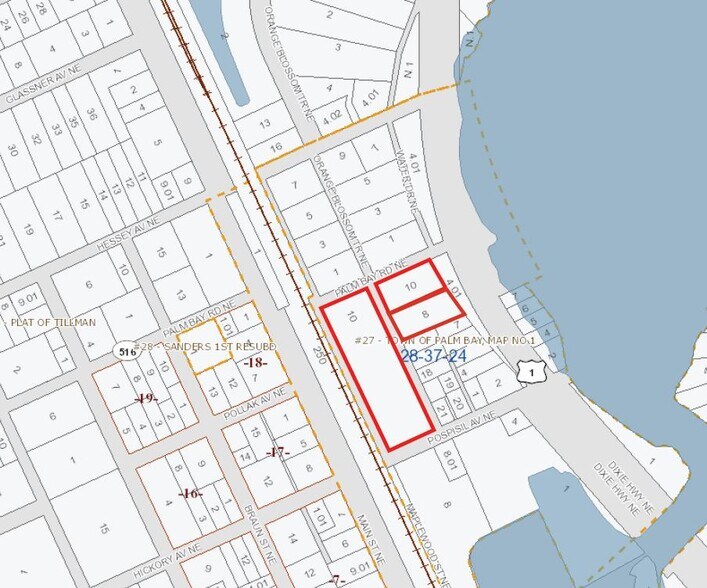 1451 Maplewood St NE, Palm Bay, FL à vendre - Plan cadastral - Image 2 de 7