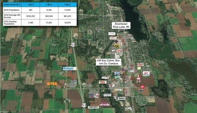 2501 West Ave, Rice Lake, WI - Aerial  map view - Image1