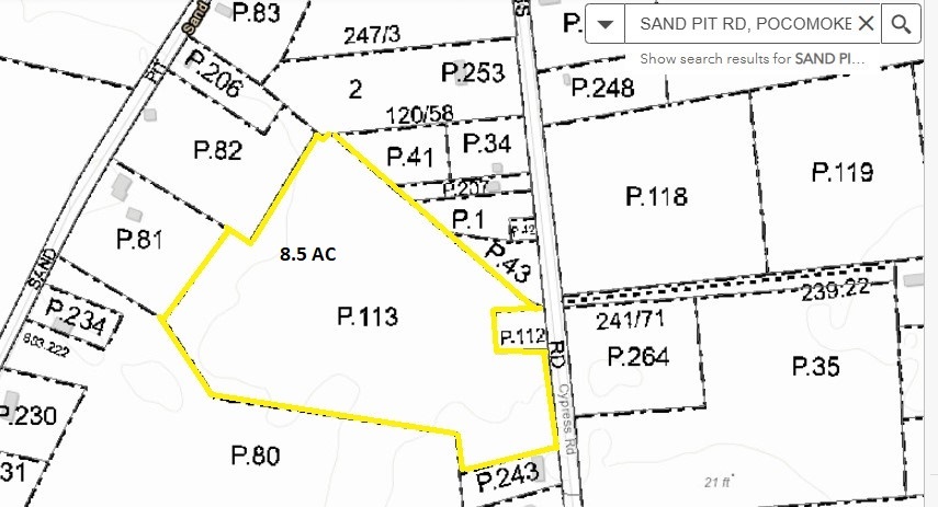 Cypress Rd, Pocomoke City, MD for sale - Plat Map - Image 2 of 2