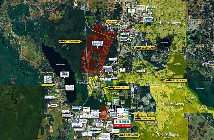 2395 County Road 470, Sumterville, FL à vendre - Aérien - Image 2 de 3