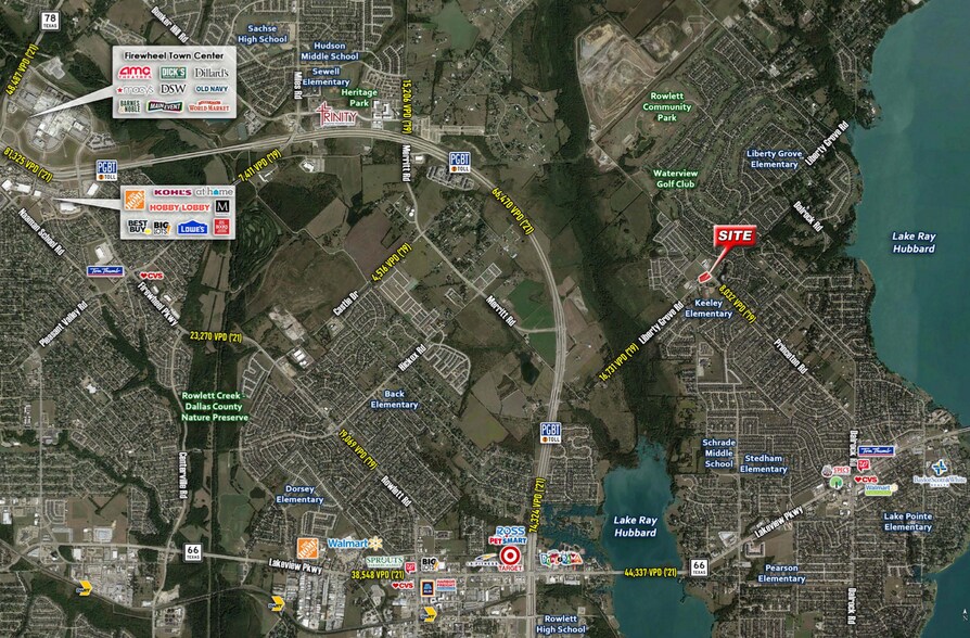 8701 Liberty Grove Rd, Rowlett, TX à louer - Photo du bâtiment - Image 3 de 5