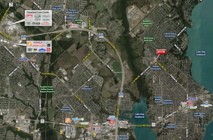 8701 Liberty Grove Rd, Rowlett, TX à louer - Photo du bâtiment - Image 3 de 5