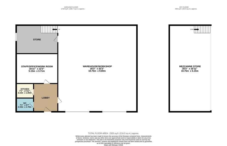 Units D & E Brookfield Industrial Estate, Tansley for lease - Floor Plan - Image 2 of 2