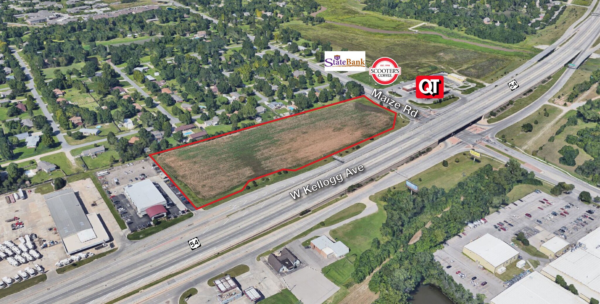 10400 W Kellogg, Wichita, KS à vendre Aérien- Image 1 de 4