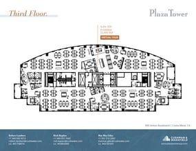 600 Anton Blvd, Costa Mesa, CA à louer Plan d’étage- Image 1 de 1
