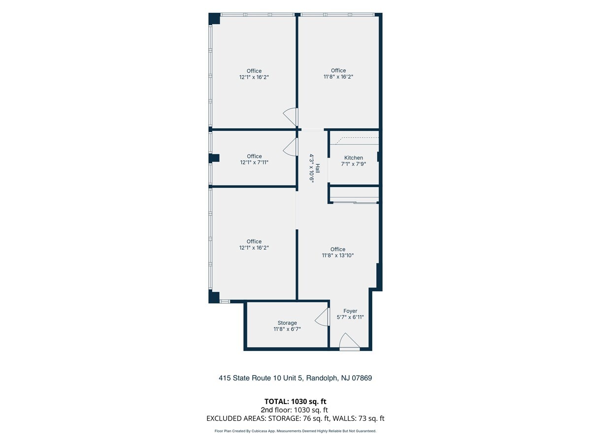 415 State Route 10, Randolph, NJ 07869 - Unité 5 -  - Plan d’étage - Image 1 of 1