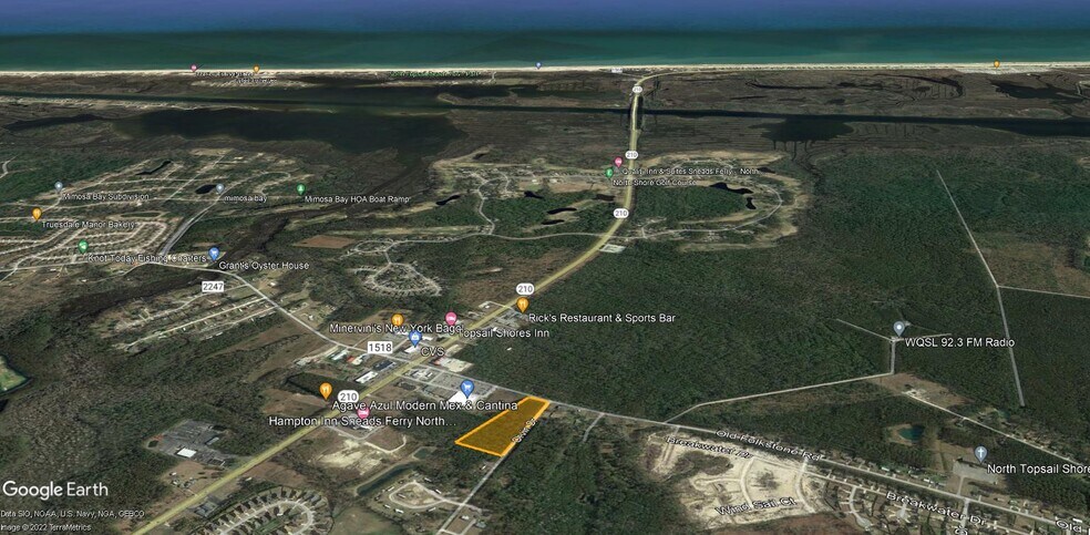 945 Old Folkstone, Sneads Ferry, NC à vendre - Aérien - Image 2 de 3