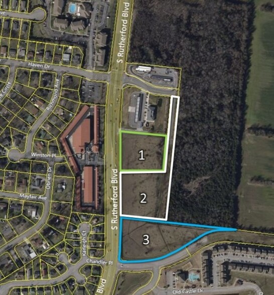 2624 S Rutherford Blvd, Murfreesboro, TN à vendre - Plan cadastral - Image 2 de 10