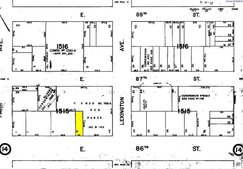 123 E 86th St, New York, NY for sale - Plat Map - Image 2 of 3