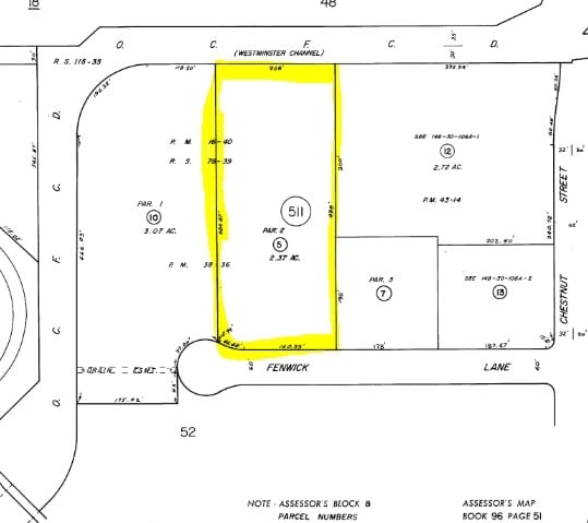 7155 Fenwick Ln, Westminster, CA à louer - Plan cadastral - Image 2 de 3