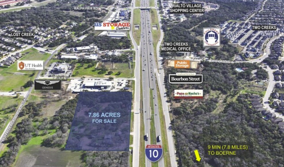 25930 Interstate 10 W, Boerne, TX à vendre - Aérien - Image 2 de 4