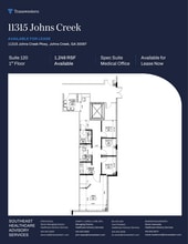 11315 Johns Creek Pky, Duluth, GA à louer Plan d’étage- Image 1 de 1