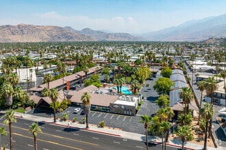 411 E Palm Canyon Dr, Palm Springs, CA - Aerial  map view