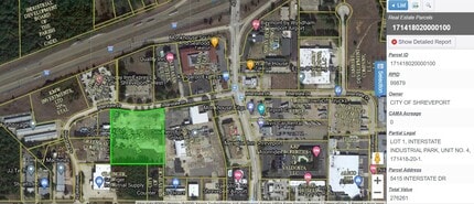 5408 Interstate Dr, Shreveport, LA - Aerial  map view