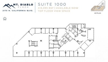 2175 N California Blvd, Walnut Creek, CA for lease Floor Plan- Image 1 of 1