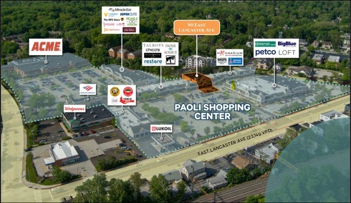 90 E Lancaster Ave, Paoli, PA à louer - Photo principale - Image 1 de 3