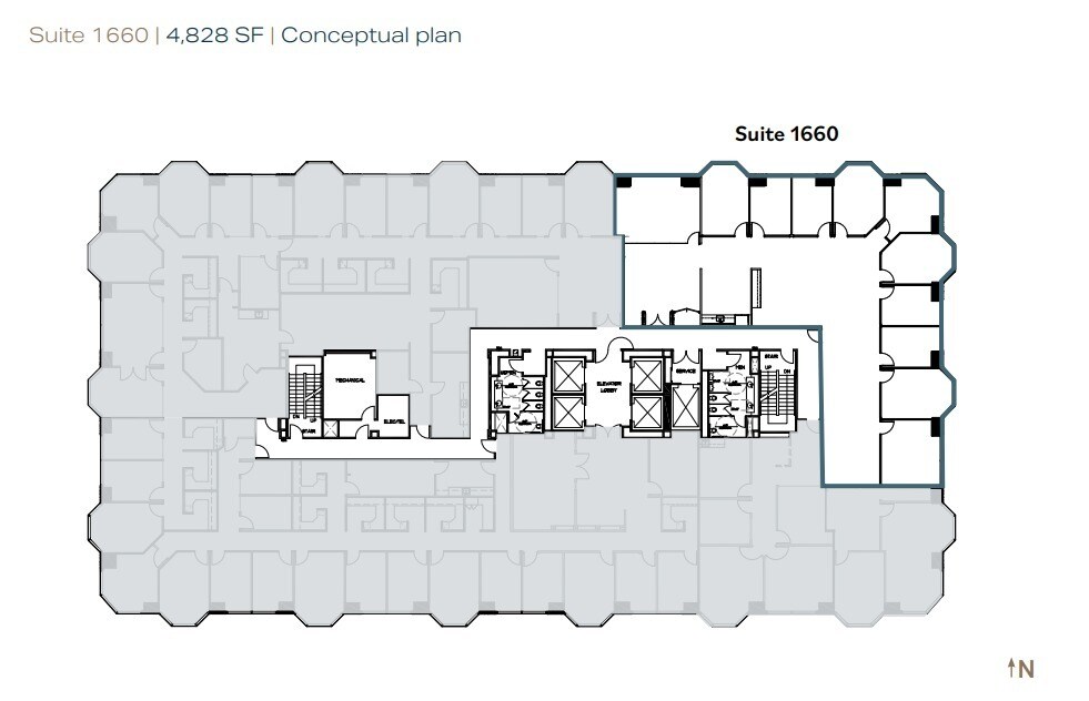 550 W C St, San Diego, CA à louer Plan d’étage- Image 1 de 1